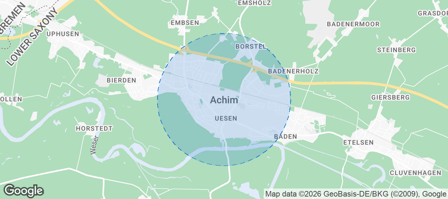 Achim Airbnb map